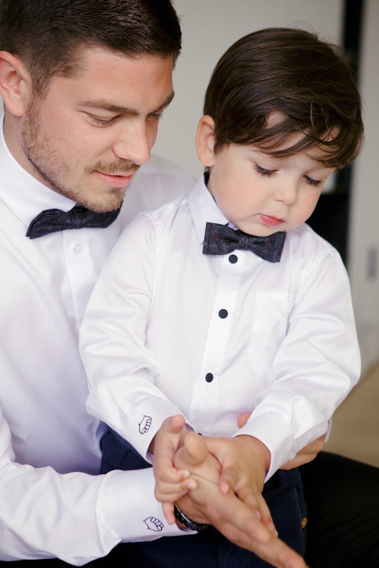 Feestkleding voor vader en zoon